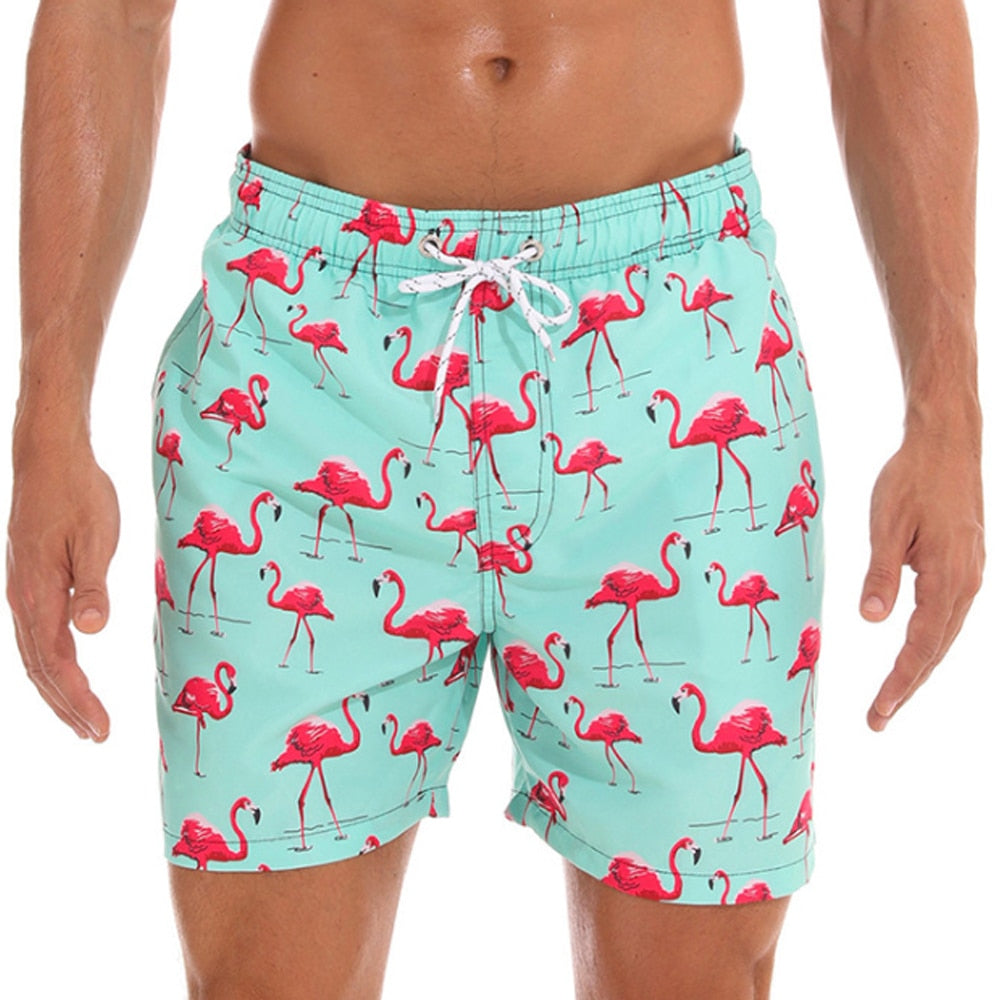 Herren Bedruckte Bade Kurze Hosen | Sommer-Men Swimwear-Kremer Mode