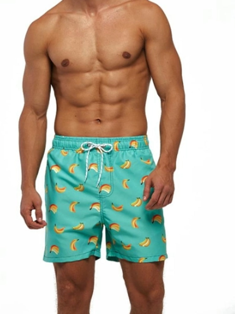 Herren Bedruckte Bade Kurze Hosen | Sommer-Men Swimwear-Kremer Mode