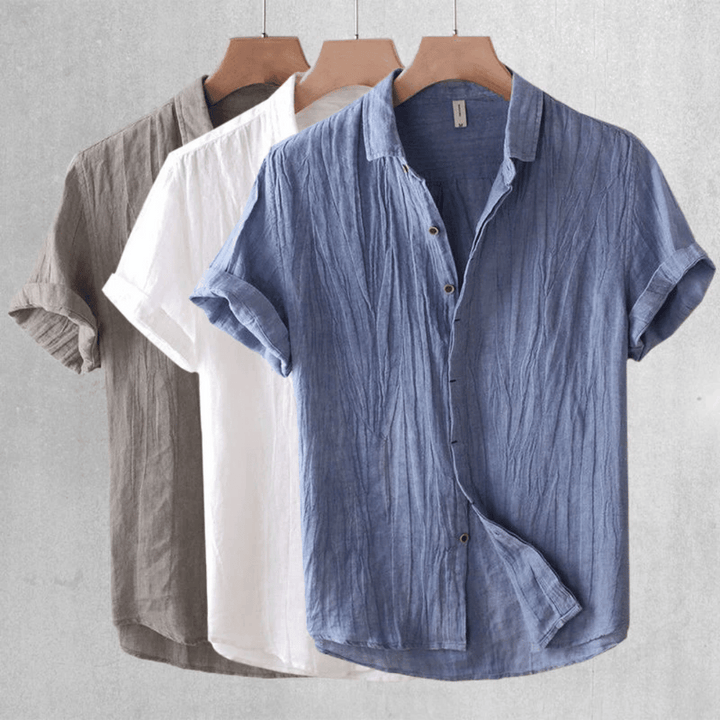 Herren Button-Down Sommer Poloshirt | Lässig-Men Shirt-Kremer Mode