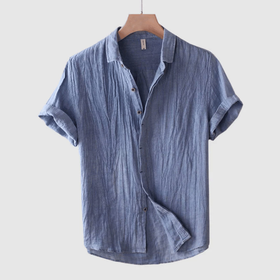 Herren Button-Down Sommer Poloshirt | Lässig-Men Shirt-Kremer Mode