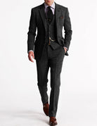 Herren Formaler Dreiteiliger Hochzeitsgast-Anzug Set | Klassisch-Men Set-Kremer Mode