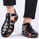 Herren Geschlossene Zehen Fischer Sandale | Niedriger Absatz-Men Sandals-Kremer Mode