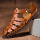 Herren Geschlossene Zehen Fischer Sandale | Niedriger Absatz-Men Sandals-Kremer Mode