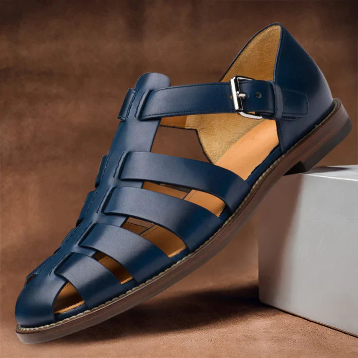 Herren Geschlossene Zehen Fischer Sandale | Niedriger Absatz-Men Sandals-Kremer Mode