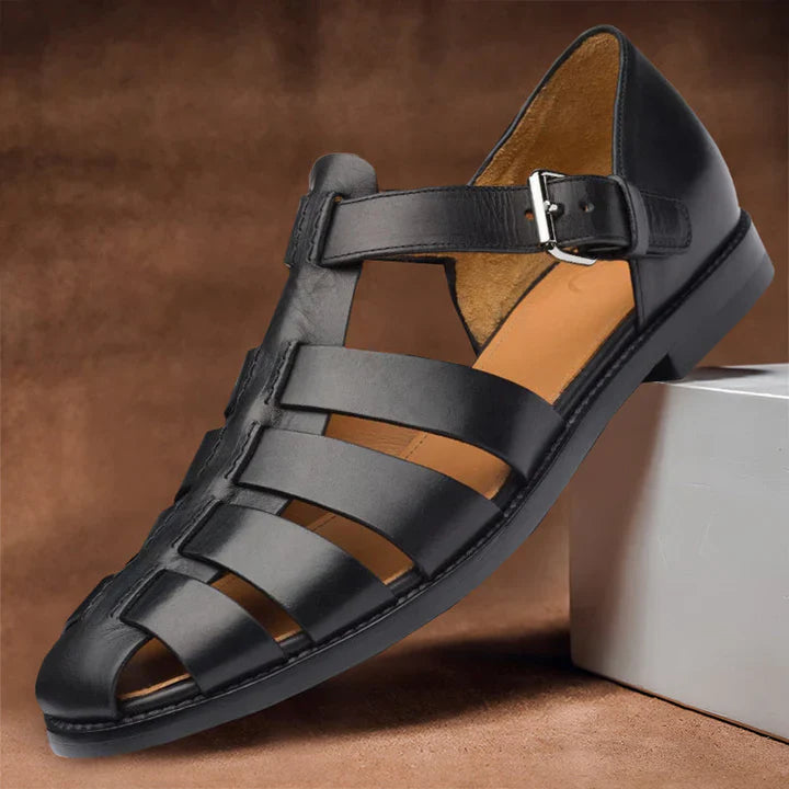 Herren Geschlossene Zehen Fischer Sandale | Niedriger Absatz-Men Sandals-Kremer Mode