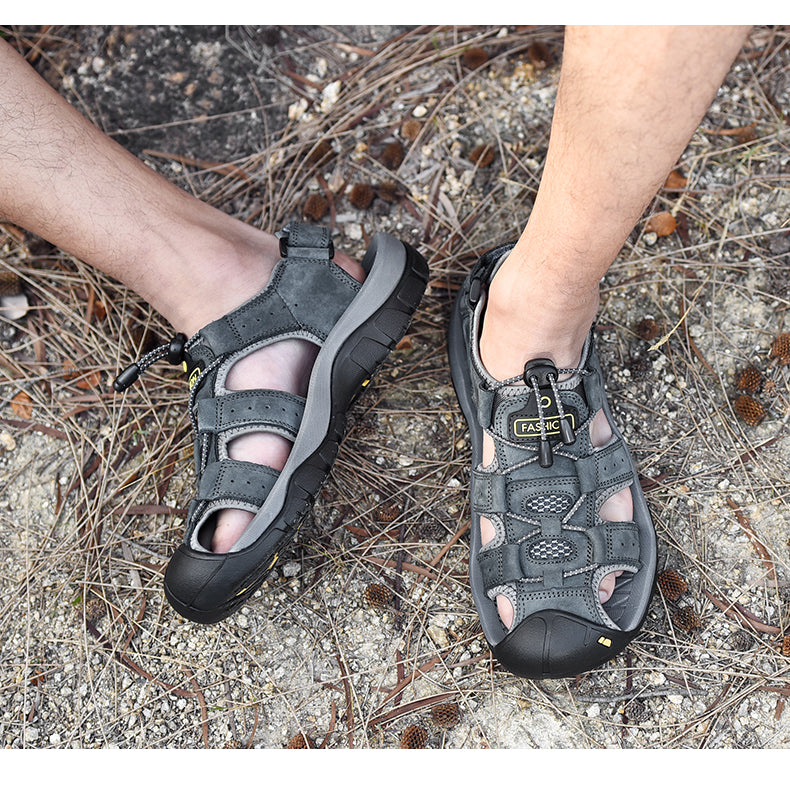 Herren Geschlossene Zehen Sportlich Sandale | Outdoor-Men Sandals-Kremer Mode