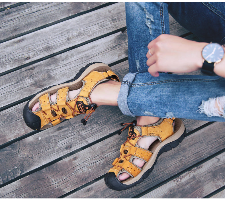 Herren Geschlossene Zehen Sportlich Sandale | Outdoor-Men Sandals-Kremer Mode