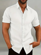 Herren Klassisch Kurzarm Hemd | Formelle-Men Shirt-Kremer Mode