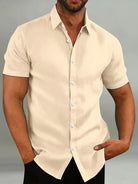 Herren Klassisch Kurzarm Hemd | Formelle-Men Shirt-Kremer Mode