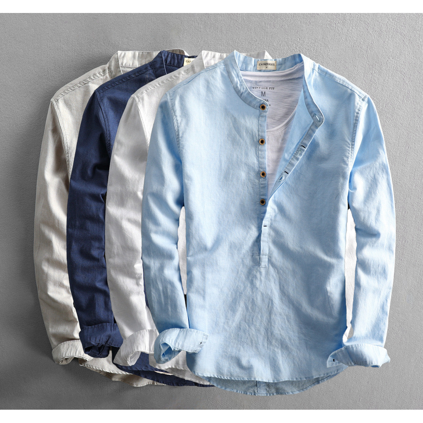 Herren Klassisch Langarm Hemd | Luftig-Men Shirt-Kremer Mode