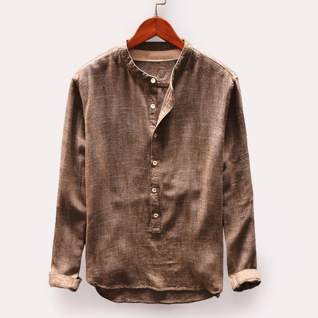 Herren Klassisch Lässig Hemd | Langarm-Men Shirt-Kremer Mode