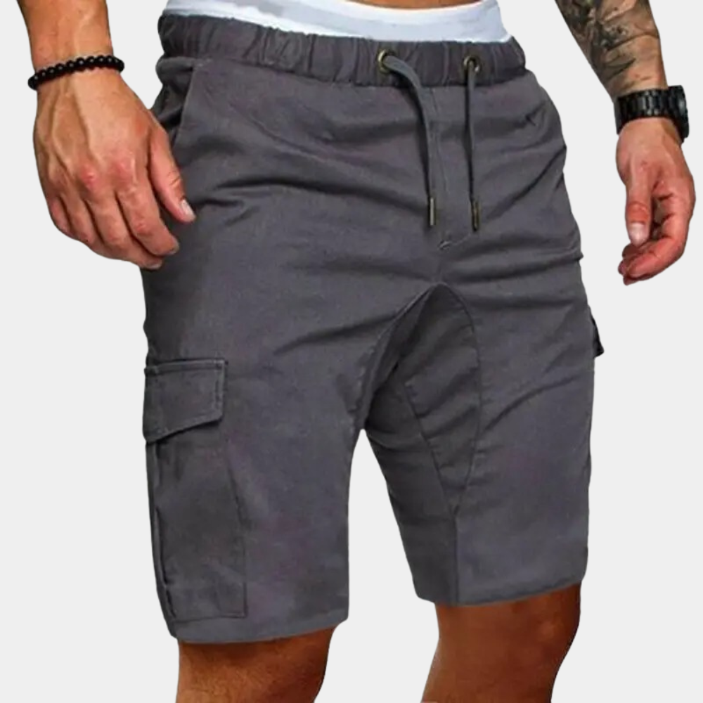 Herren Kordelzug Cargo Kurze Hosen | Lässig-Men Shorts-Kremer Mode