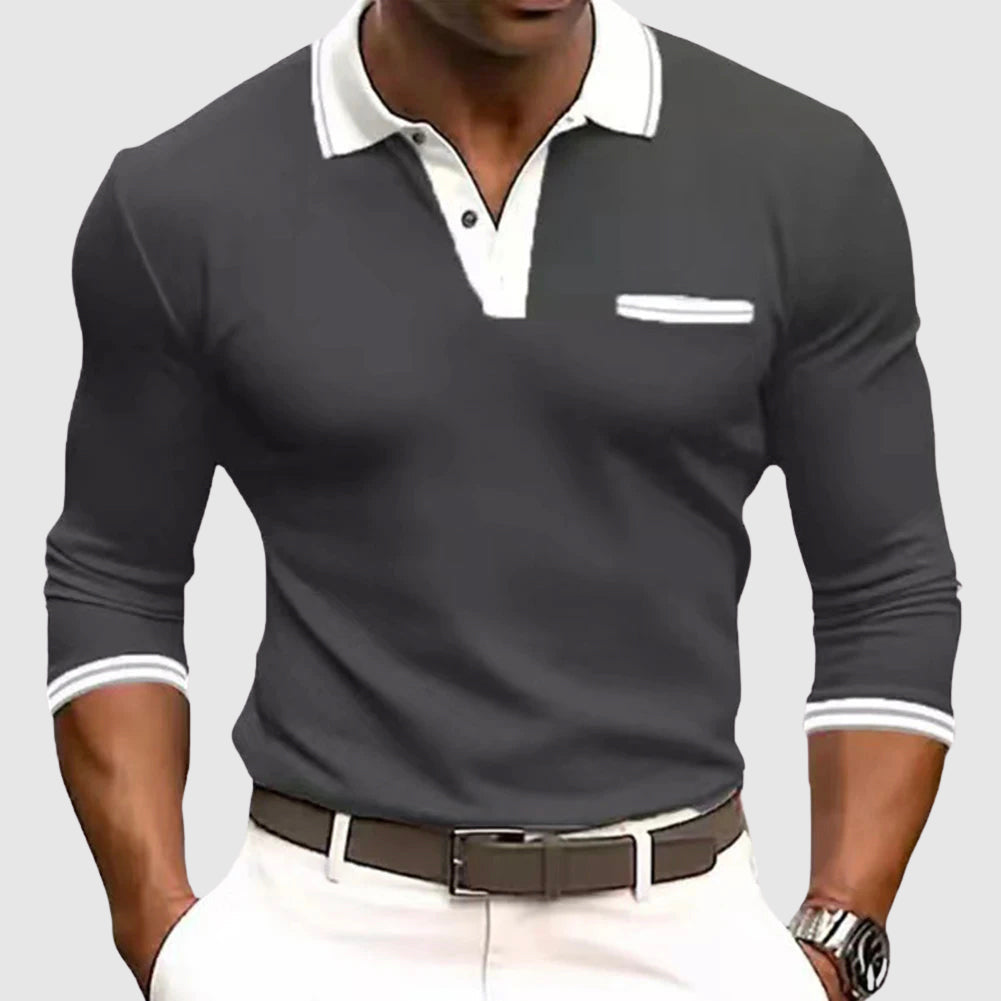 Herren Langarm Slim Fit Hemd | Lässig-Men Shirt-Kremer Mode
