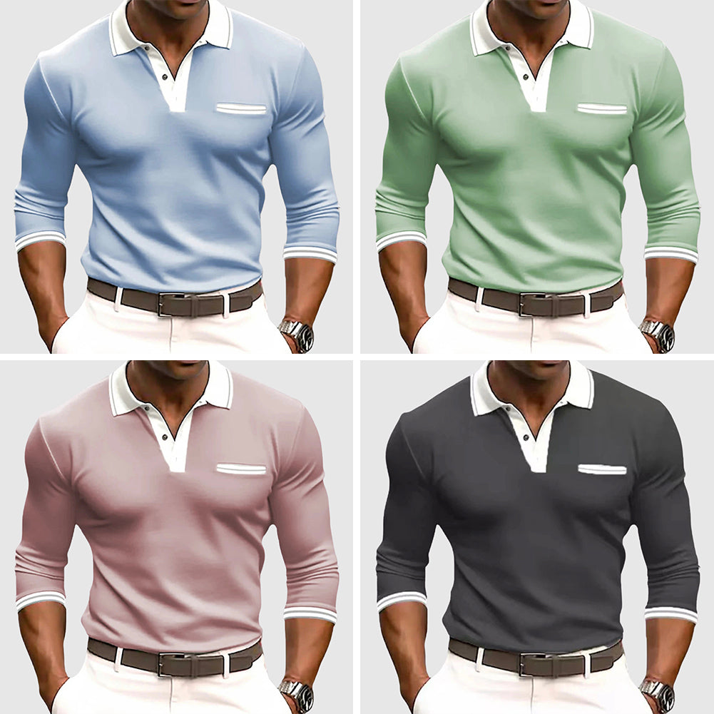 Herren Langarm Slim Fit Hemd | Lässig-Men Shirt-Kremer Mode