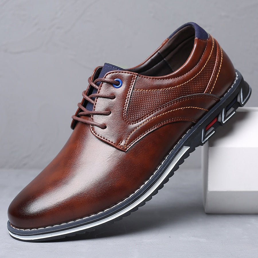 Herren Lässig Flach Schnürschuhe | Klassisch-Men Shoes-Kremer Mode