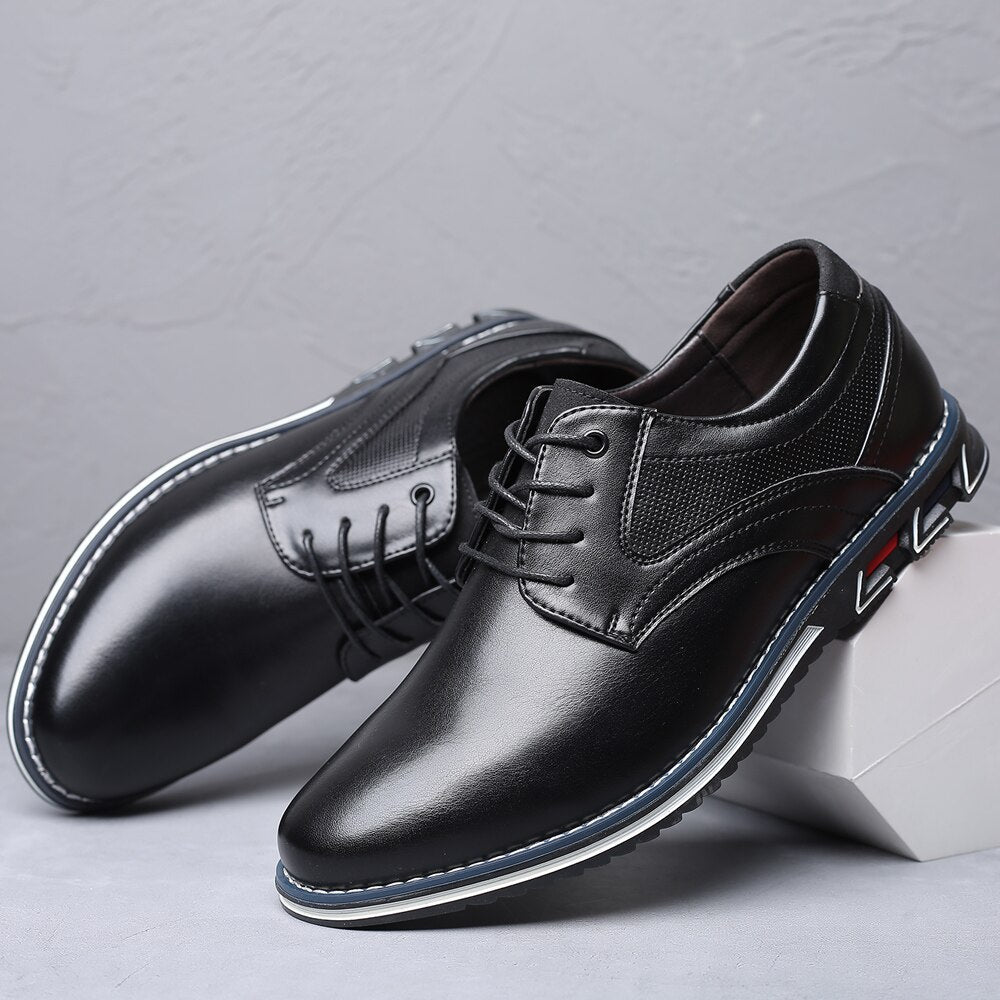 Herren Lässig Flach Schnürschuhe | Klassisch-Men Shoes-Kremer Mode