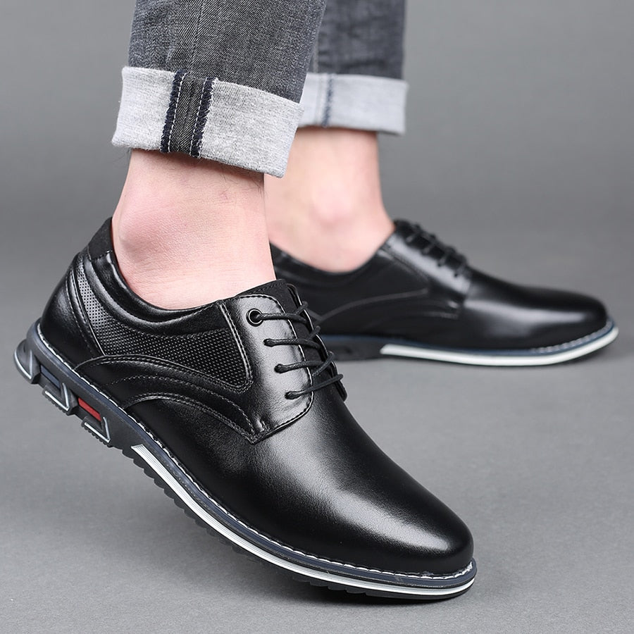 Herren Lässig Flach Schnürschuhe | Klassisch-Men Shoes-Kremer Mode