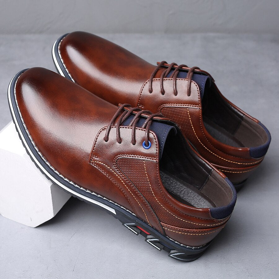 Herren Lässig Flach Schnürschuhe | Klassisch-Men Shoes-Kremer Mode