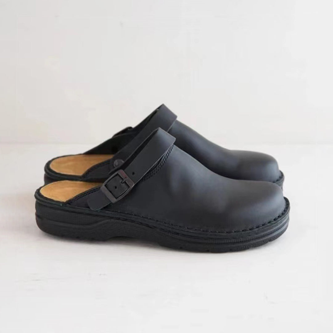 Herren Lässig Flache Clogs | Geschlossene Zehen-Men Clogs-Kremer Mode