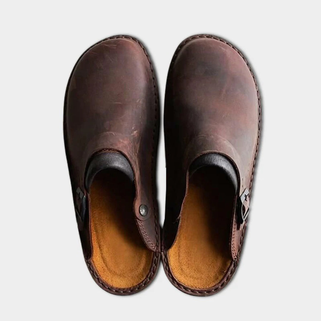 Herren Lässig Flache Clogs | Geschlossene Zehen-Men Clogs-Kremer Mode