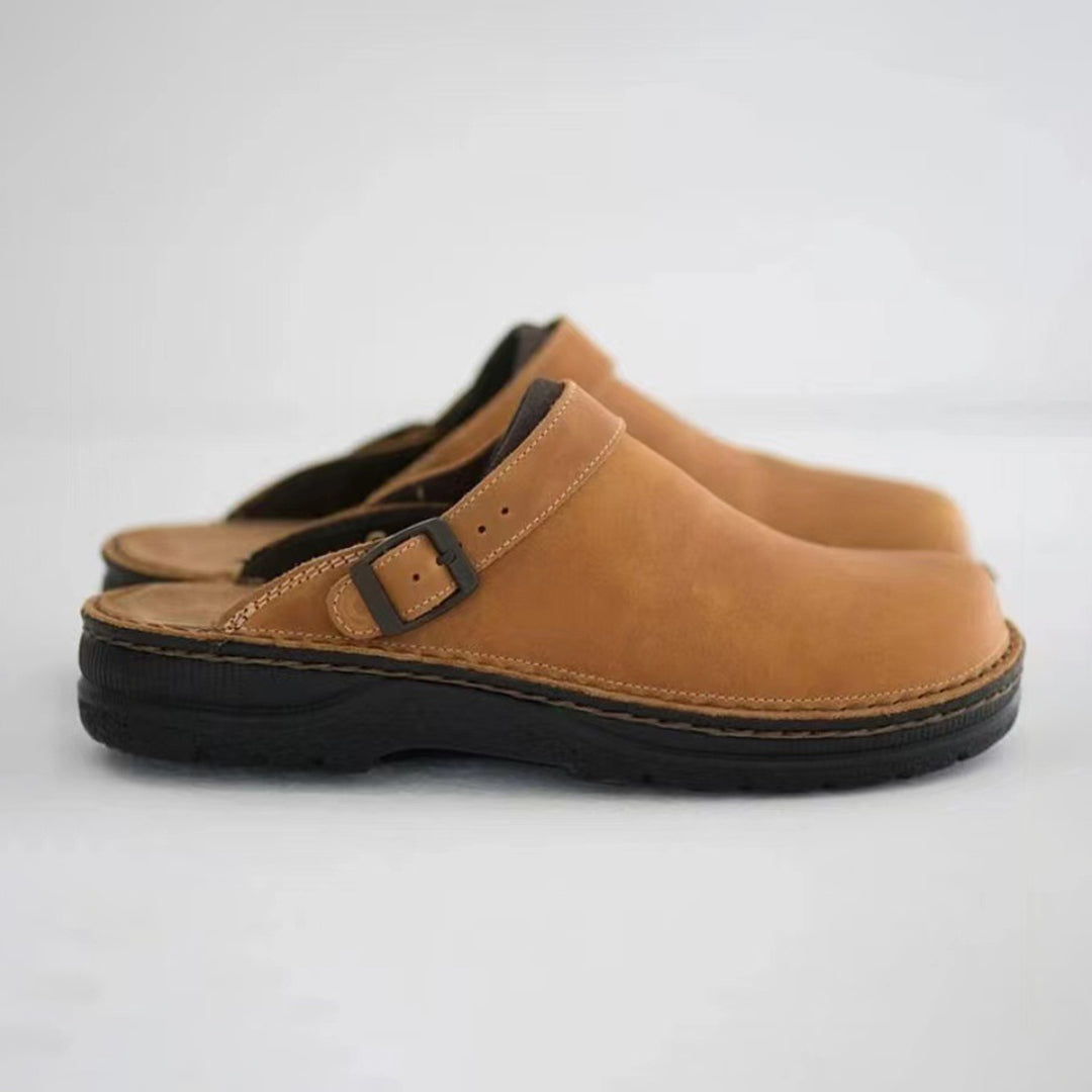 Herren Lässig Flache Clogs | Geschlossene Zehen-Men Clogs-Kremer Mode