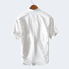 Herren Lässig Gestreift Sommer Hemd | Kurzarm-Men Shirt-Kremer Mode