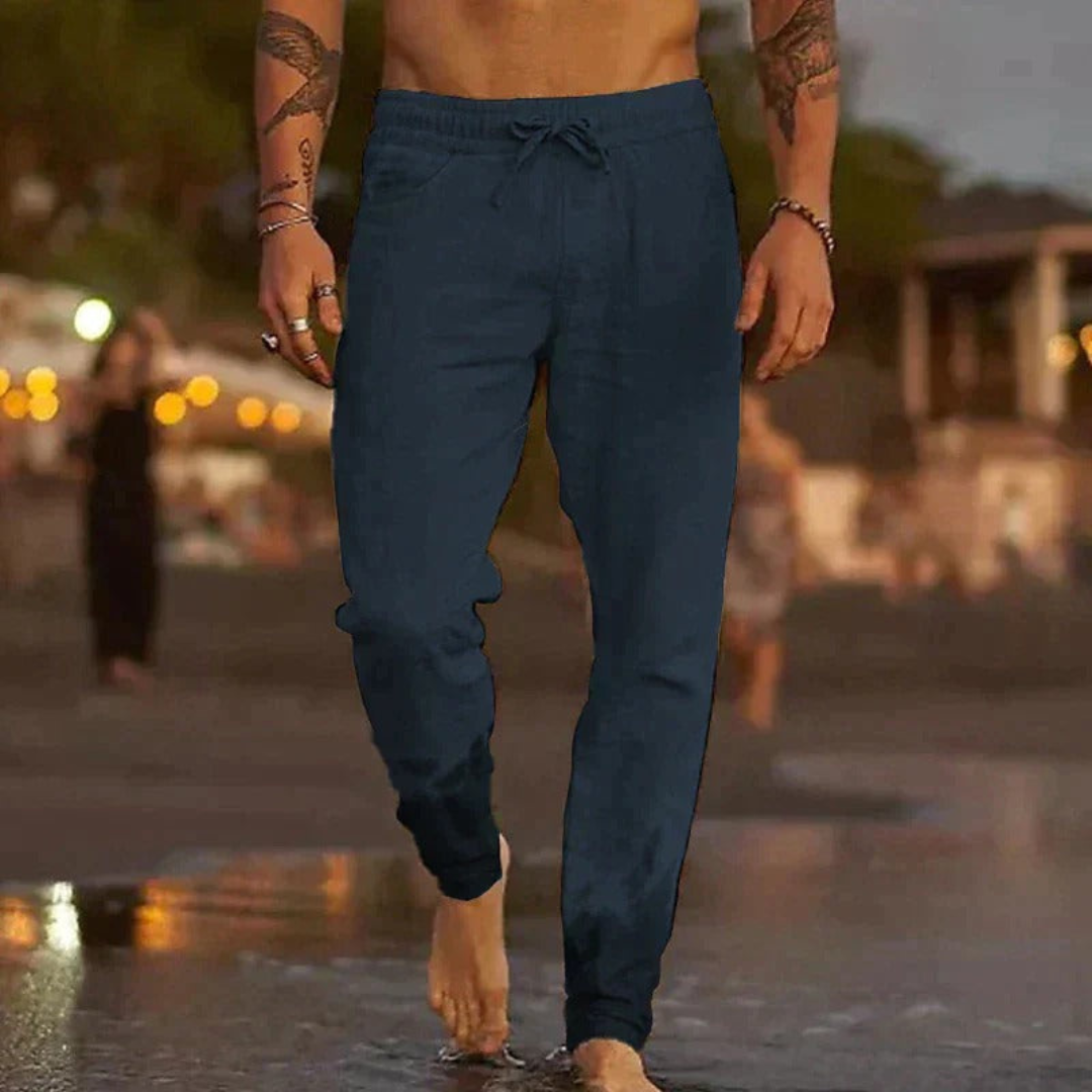 Herren Lässig Kordelzug Hose | Sommer-Men Pants-Kremer Mode