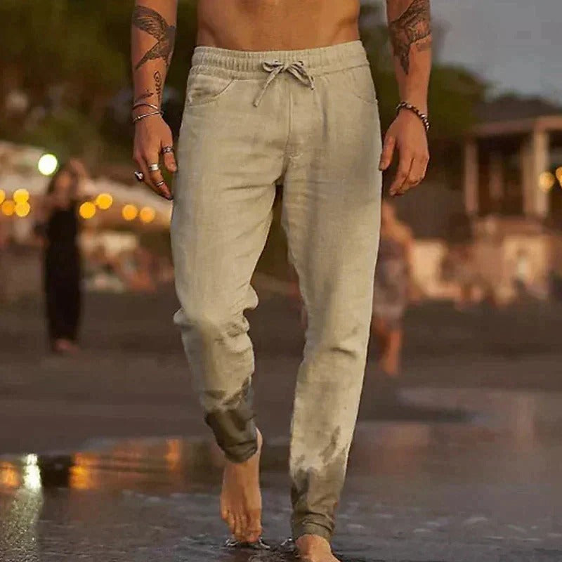Herren Lässig Kordelzug Hose | Sommer-Men Pants-Kremer Mode