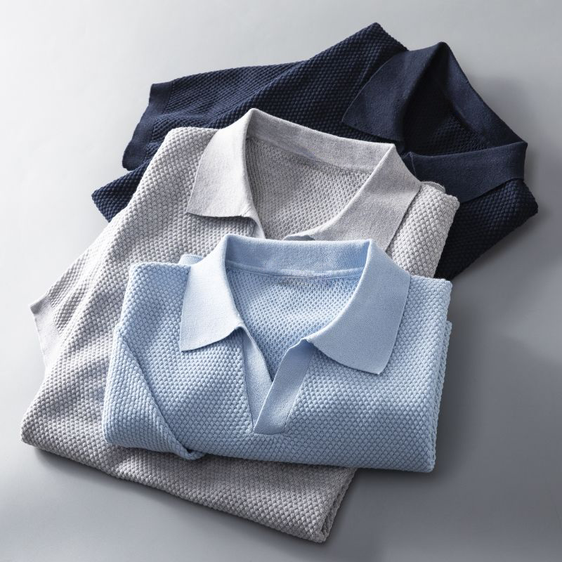 Herren Lässig Kurzarm Poloshirt | Sommer-Men Polo-Kremer Mode