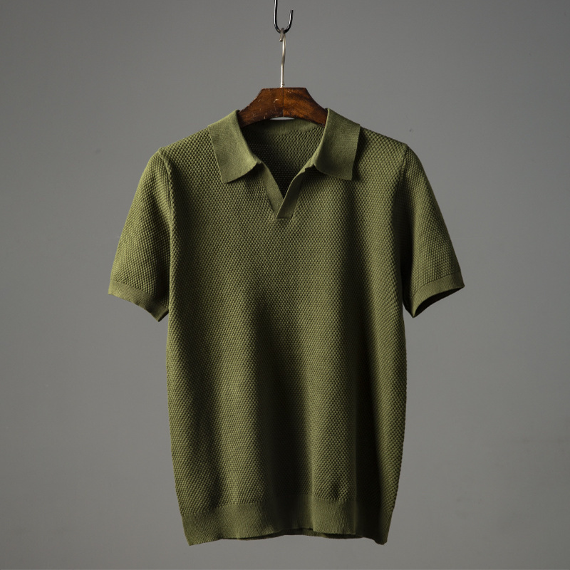 Herren Lässig Kurzarm Poloshirt | Sommer-Men Polo-Kremer Mode