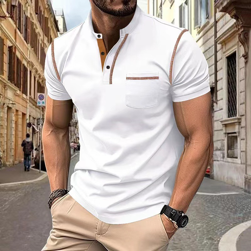 Herren Lässig Slim Fit Hemd | Brusttasche-Men Shirt-Kremer Mode