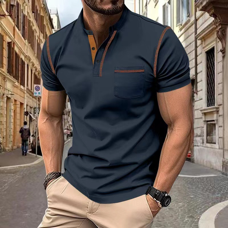 Herren Lässig Slim Fit Hemd | Brusttasche-Men Shirt-Kremer Mode