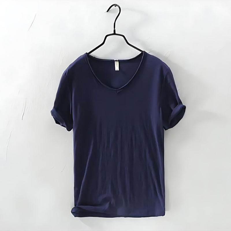 Herren Lässig V-Ausschnitt T-Shirt | Sommer-Men T-Shirt-Kremer Mode