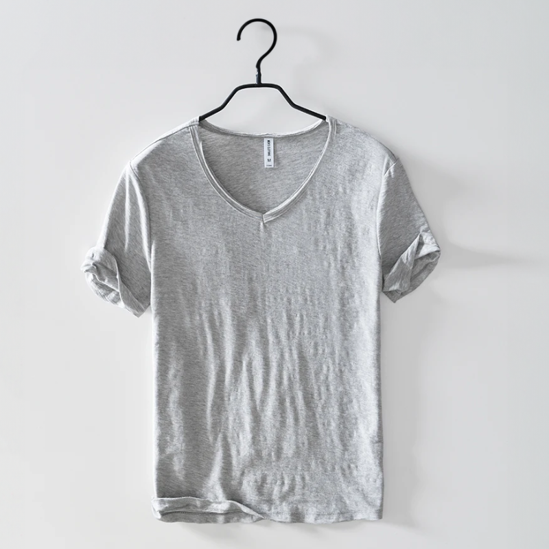 Herren Lässig V-Ausschnitt T-Shirt | Sommer-Men T-Shirt-Kremer Mode