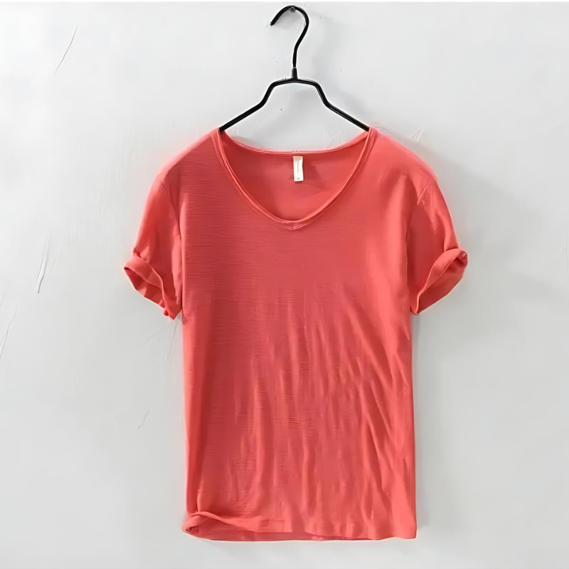 Herren Lässig V-Ausschnitt T-Shirt | Sommer-Men T-Shirt-Kremer Mode