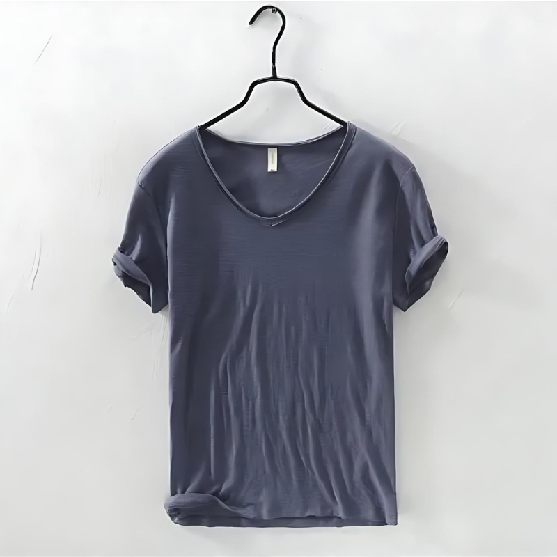 Herren Lässig V-Ausschnitt T-Shirt | Sommer-Men T-Shirt-Kremer Mode