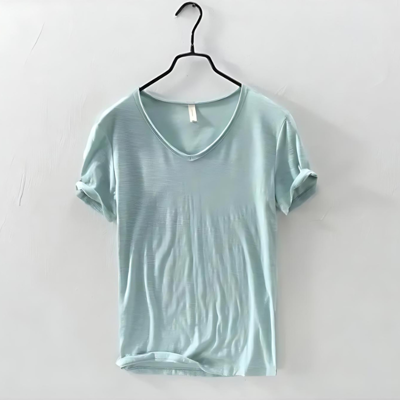 Herren Lässig V-Ausschnitt T-Shirt | Sommer-Men T-Shirt-Kremer Mode