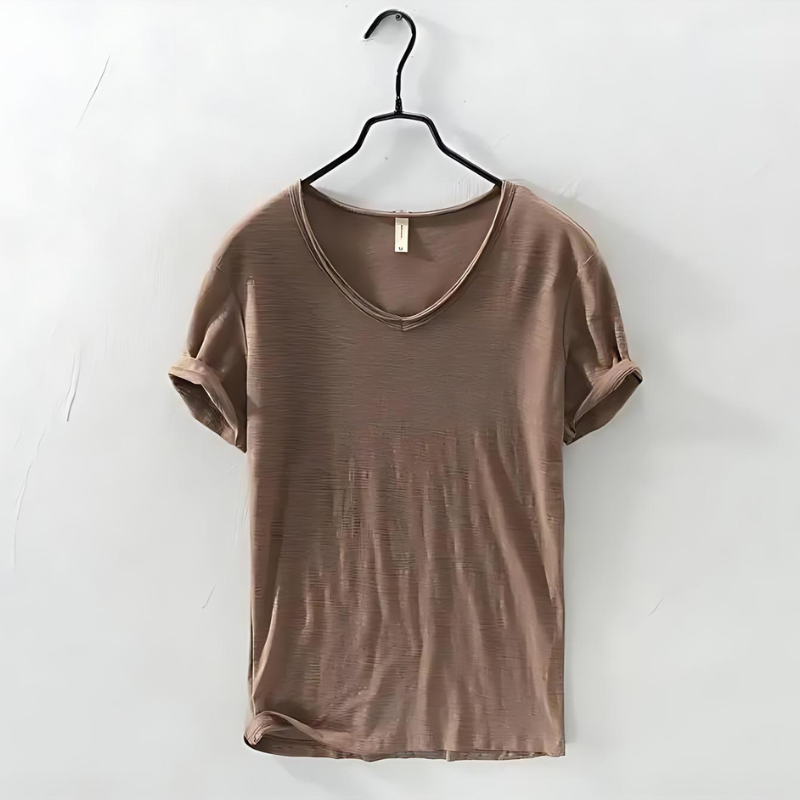 Herren Lässig V-Ausschnitt T-Shirt | Sommer-Men T-Shirt-Kremer Mode