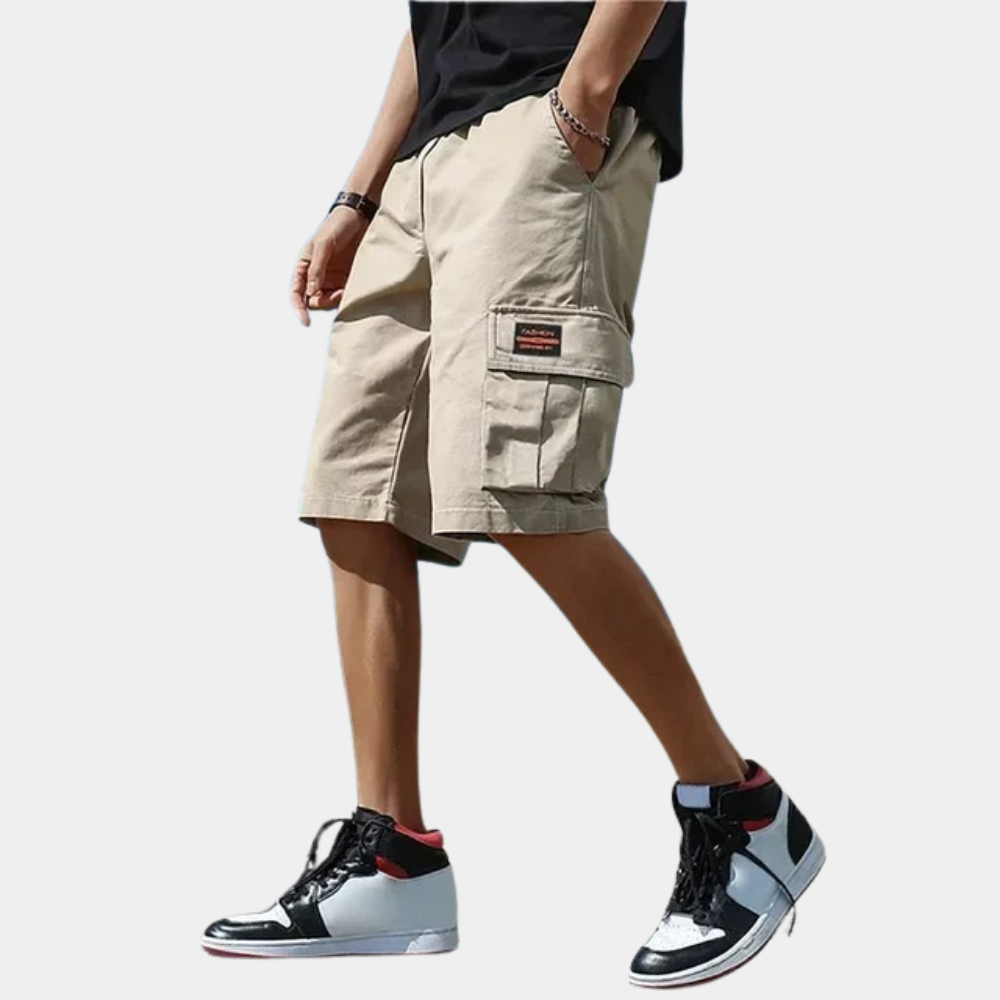 Herren Lässige Cargo Kurze Hosen | Lockere Passform-Men Shorts-Kremer Mode