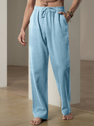 Herren Lässige Leichte Hose | Kordelzug-Men Pants-Kremer Mode