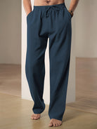 Herren Lässige Leichte Hose | Kordelzug-Men Pants-Kremer Mode