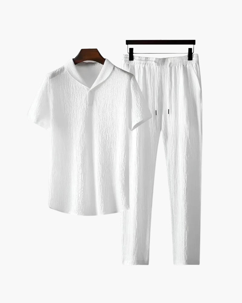 Herren Loungewear Lässiges Set | 2-teilig-Men Shirt-Kremer Mode