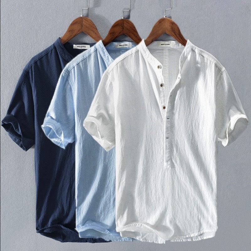 Herren Luftig Sommer Hemd | Kurzarm-Men Shirt-Kremer Mode