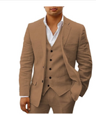 Herren Maßgeschneiderter Dreiteiliger Hochzeitsgast-Anzug | Klassisch-Men Set-Kremer Mode