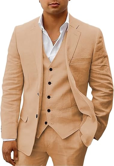 Herren Maßgeschneiderter Dreiteiliger Hochzeitsgast-Anzug | Klassisch-Men Set-Kremer Mode