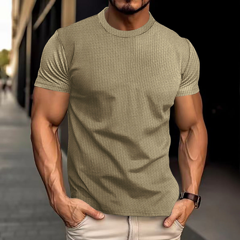 Herren Modernes Rundhals T-Shirt | Lässig-Herren T-Shirt-Kremer Mode