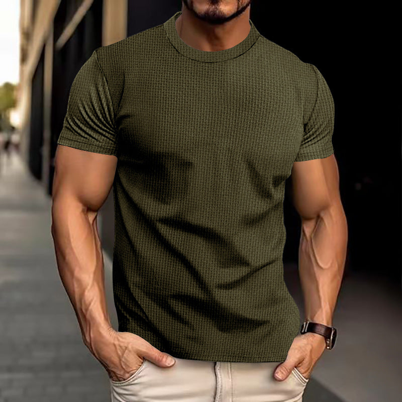 Herren Modernes Rundhals T-Shirt | Lässig-Herren T-Shirt-Kremer Mode