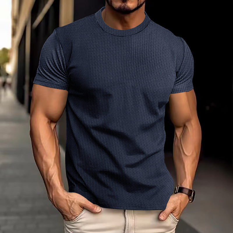 Herren Modernes Rundhals T-Shirt | Lässig-Herren T-Shirt-Kremer Mode