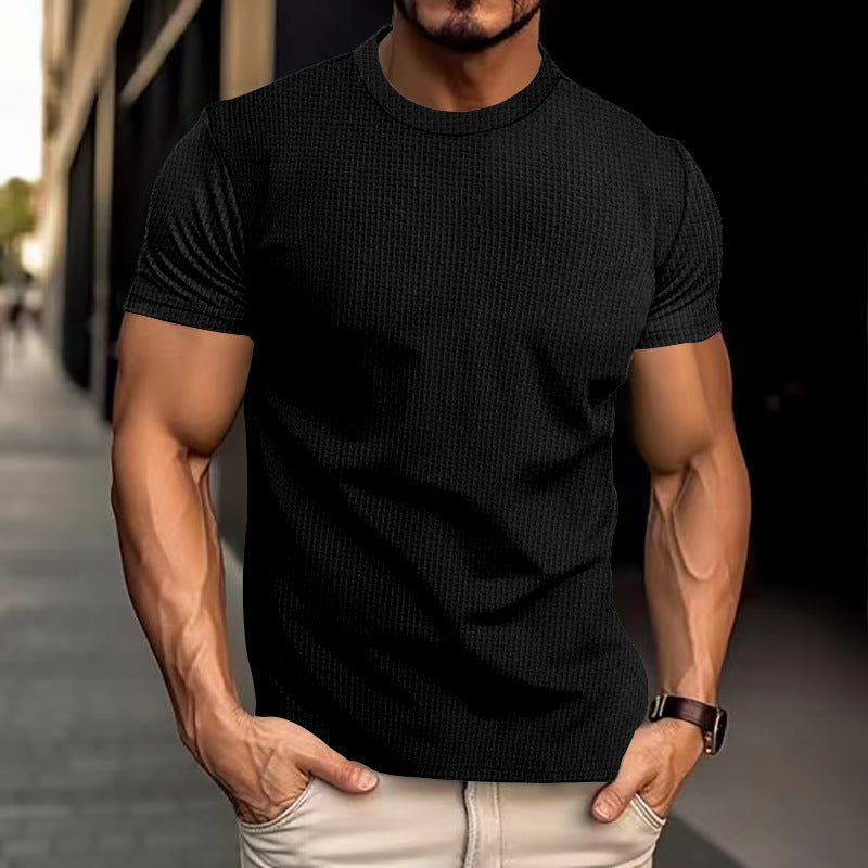 Herren Modernes Rundhals T-Shirt | Lässig-Herren T-Shirt-Kremer Mode