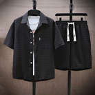 Herren Modisch Stylisch Poloshirt und Shorts Set | 2-teilig-Men Set-Kremer Mode
